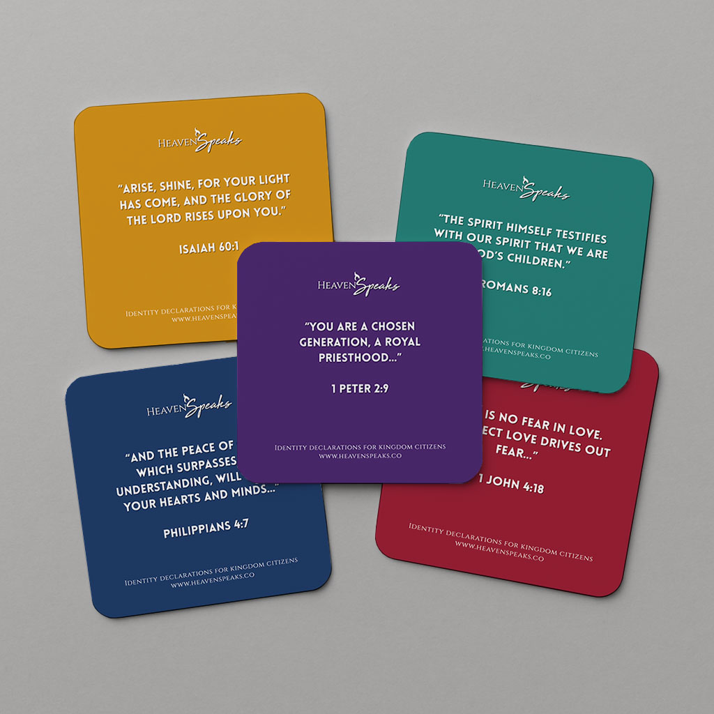 Prophetic Colors Card Fan | Heaven Speaks | Identity Declarations for Kingdom Citizens